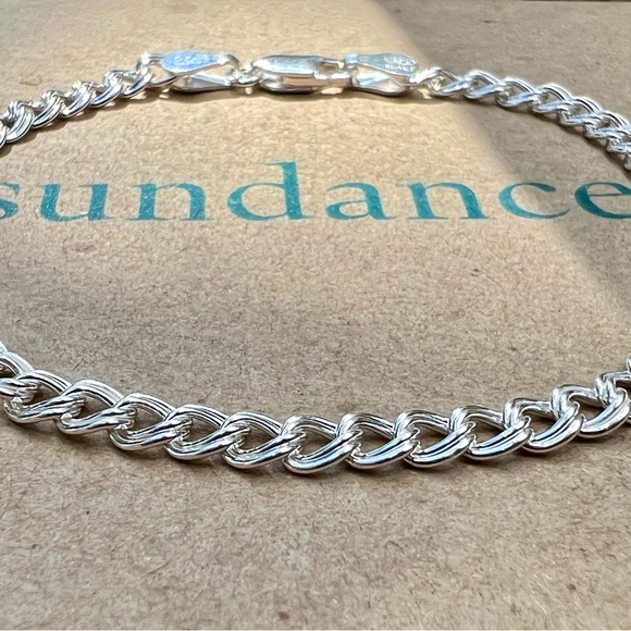 Sundance $128 NEW 7" Sterling Silver Italy 925 Comfort Curb Link Bracelet Ladies - Picture 4 of 10